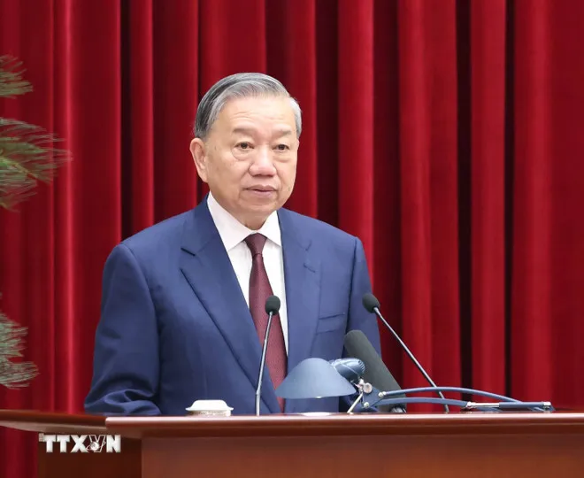 Bế mạc Hội nghị lần thứ 2 Ban Chấp h&agrave;nh Trung ương Đảng kh&oacute;a XIV: Thống nhất cao về những vấn đề lớn, hệ trọng - Ảnh 1.