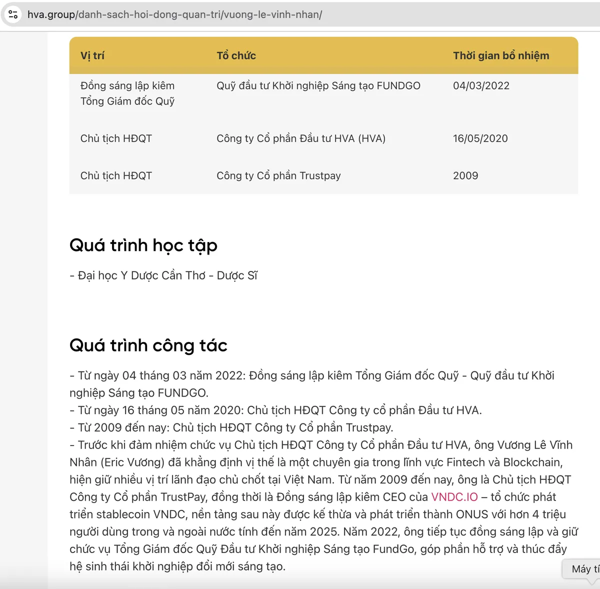 Điều &iacute;t ai ngờ về &ocirc;ng Vương L&ecirc; Vĩnh Nh&acirc;n - nh&agrave; s&aacute;ng lập s&agrave;n tiền số ONUS vừa bị bắt- Ảnh 2.