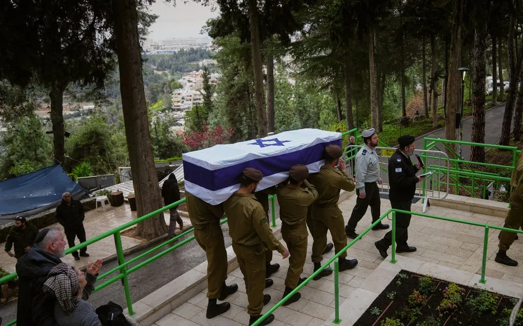 Lễ tang một binh sĩ Israel bị tử trận, tại Jerusalem ngày 26/3/2026 (Ảnh: AP)