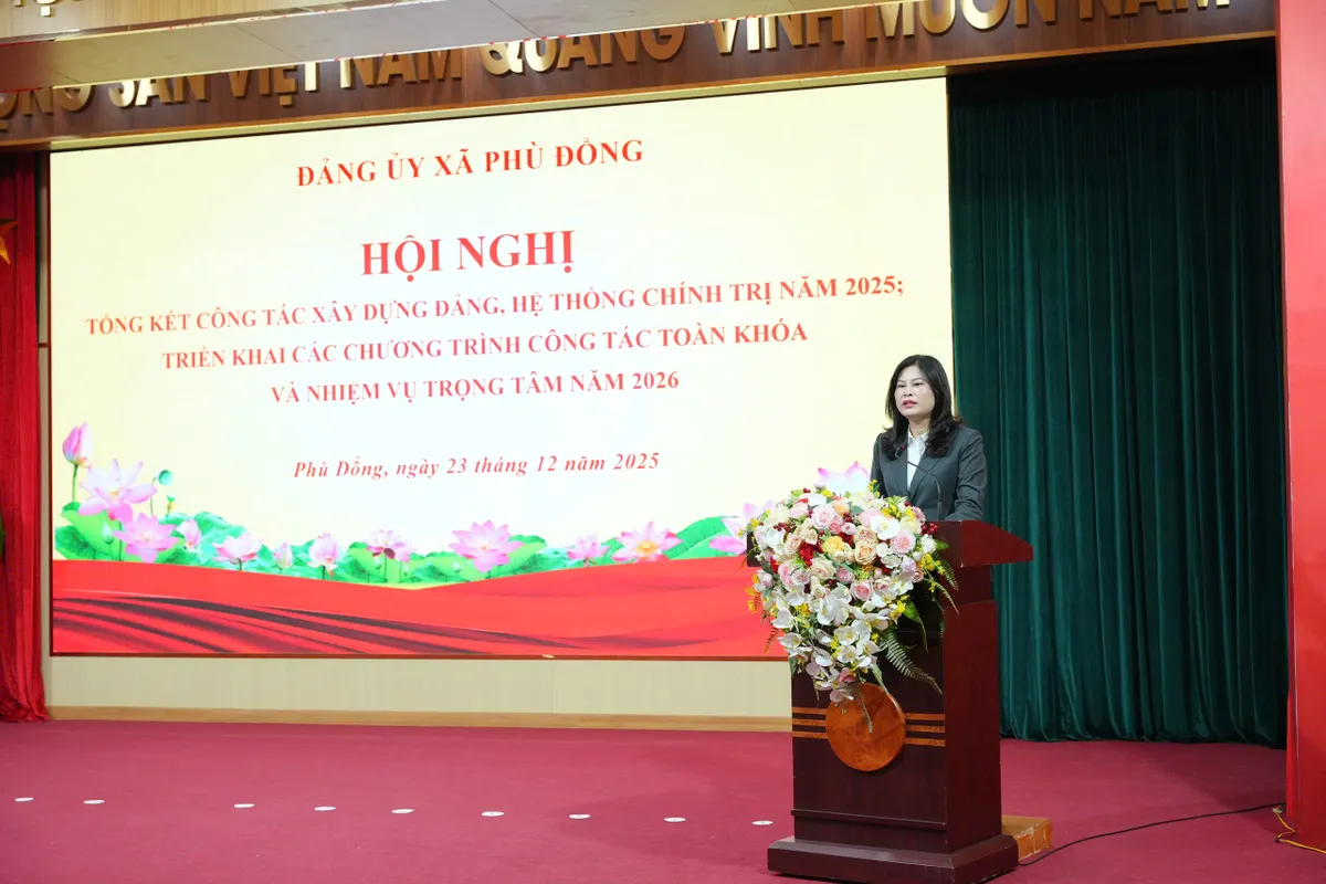 X&atilde; Ph&ugrave; Đổng (H&agrave; Nội) bứt tốc ph&aacute;t triển kinh tế - x&atilde; hội, tạo nền tảng vững chắc cho năm 2026 - Ảnh 1.