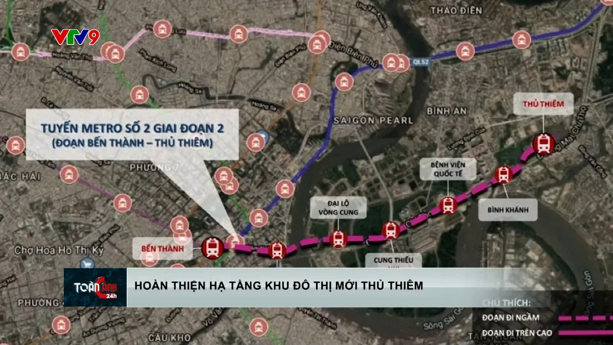 Hoàn thiện hạ tầng khu đô thị mới Thủ Thiêm