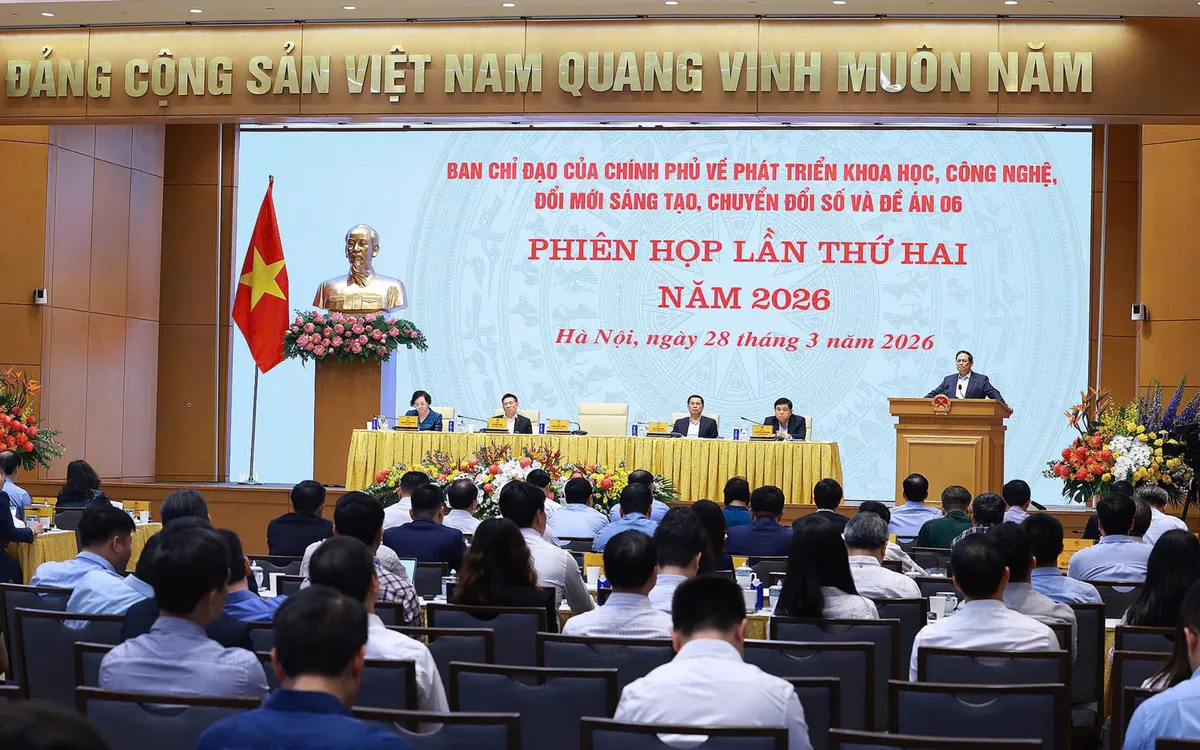 Toàn cảnh Phiên họp lần thứ hai năm 2026 của Ban Chỉ đạo của Chính phủ về phát triển khoa học, công nghệ, đổi mới sáng tạo, chuyển đổi số và Đề án 06.