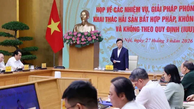 Ph&oacute; Thủ tướng Trần Hồng H&agrave; y&ecirc;u cầu xử l&yacute; dứt điểm 11 tồn tại chống khai th&aacute;c IUU tại Việt Nam- Ảnh 1.