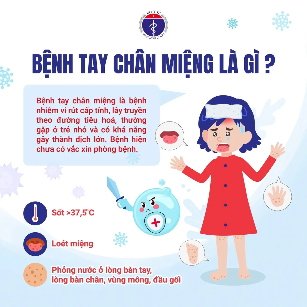 Infographic: Chủ động ph&ograve;ng, chống bệnh tay ch&acirc;n miệng ở trẻ nhỏ- Ảnh 1.