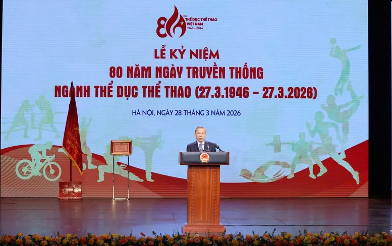 Tổng Bí thư Tô Lâm: Hoàn thiện thể chế phát triển thể dục thể thao hiện đại, đồng bộ- Ảnh 1. Tổng Bí thư Tô Lâm: Hoàn thiện thể chế phát triển thể dục thể thao hiện đại, đồng bộ- Ảnh 1.