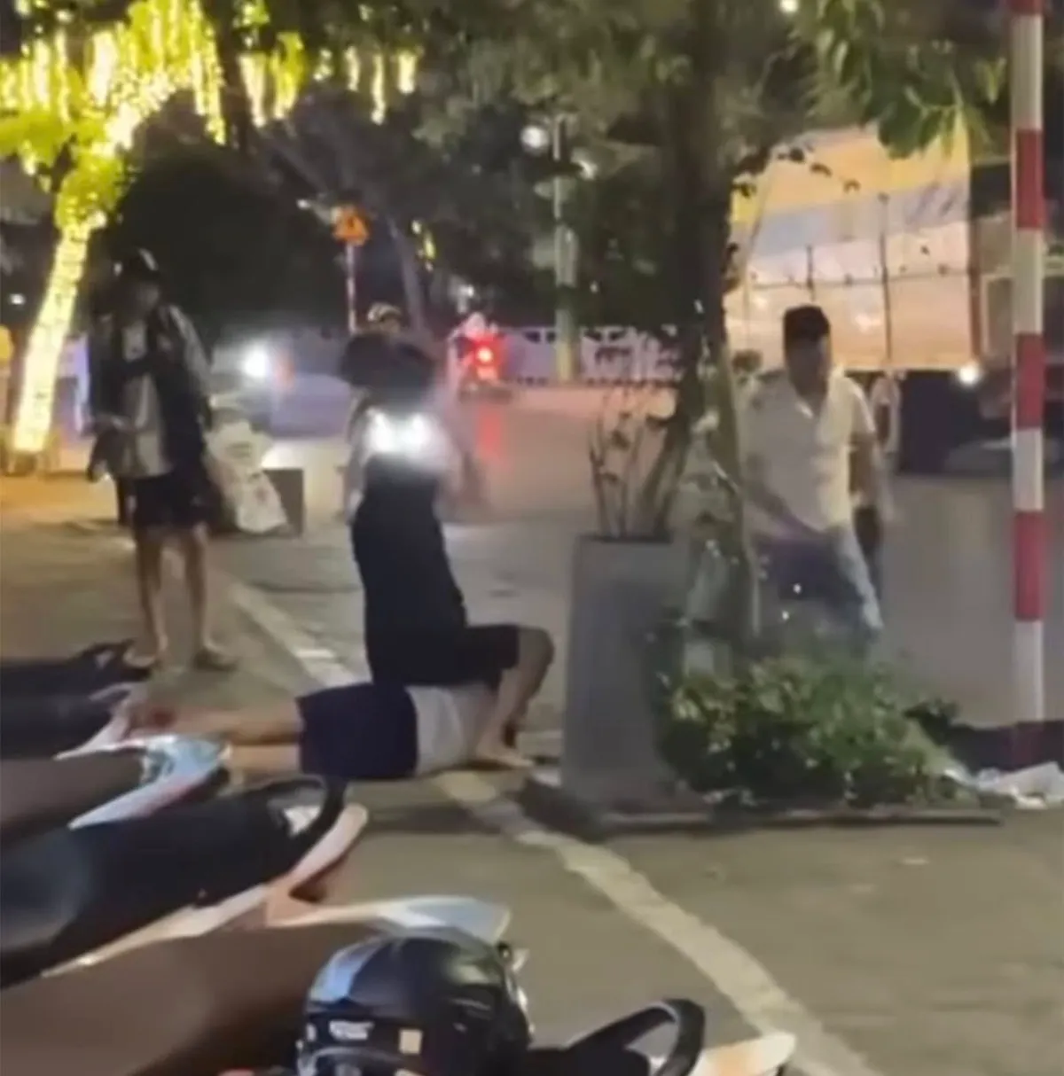 Bắt 2 đối tượng h&agrave;nh hung nam sinh tr&ecirc;n đường ở H&agrave; Nội- Ảnh 2.