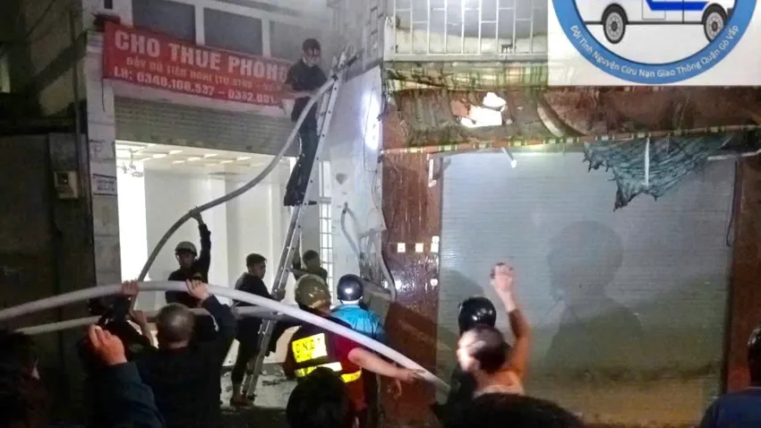 Ch&aacute;y nh&agrave; nghỉ ở TP Hồ Ch&iacute; Minh,  6 người may mắn tho&aacute;t nạn - Ảnh 2.