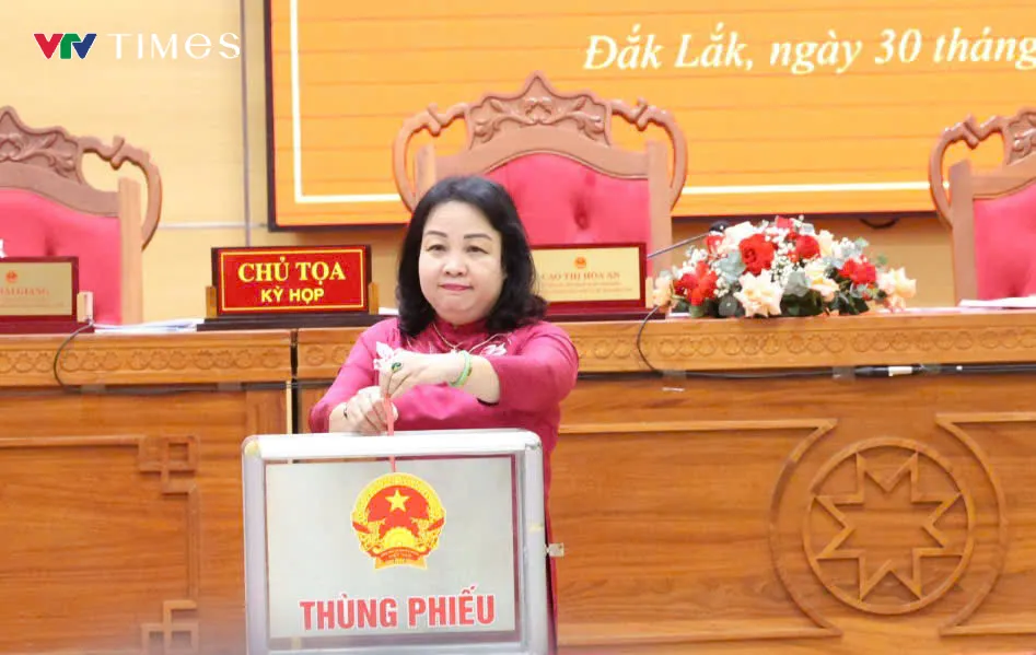 Bà Cao Thị Hòa An tái đắc cử Chủ tịch HĐND tỉnh Đắk Lắk - Ảnh 1.