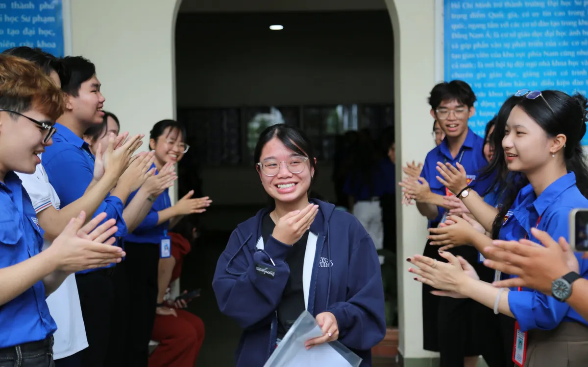 Thí sinh tham dự đợt 1 Kỳ thi Đánh giá Năng lực chuyên biệt của Trường Đại học Sư phạm TP Hồ Chí Minh (Ảnh: HCMUE)