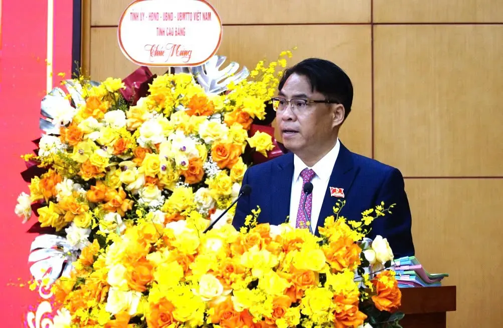 &Ocirc;ng L&ecirc; Hải H&ograve;a t&aacute;i đắc cử Chủ tịch UBND tỉnh Cao Bằng nhiệm kỳ 2026&ndash;2031- Ảnh 1.