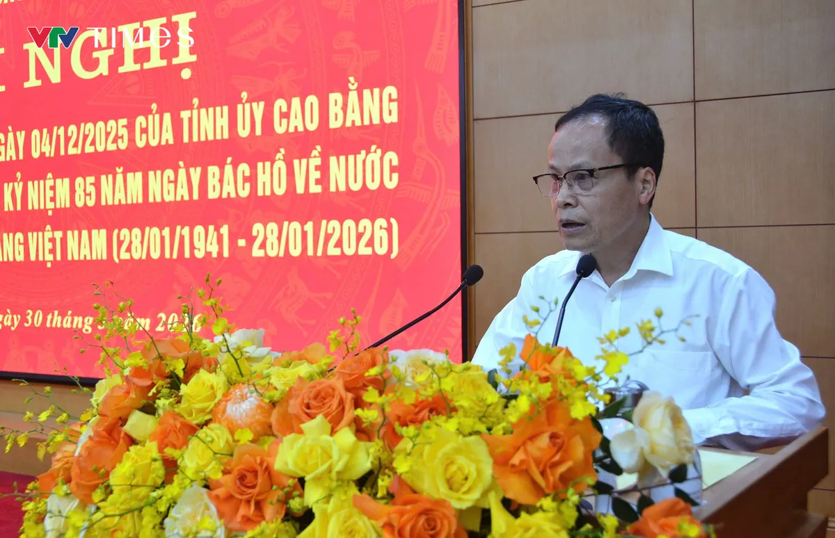 Cao Bằng tổ chức sơ kết chuỗi hoạt động kỷ niệm 85 năm ng&agrave;y B&aacute;c Hồ về nước  - Ảnh 1.