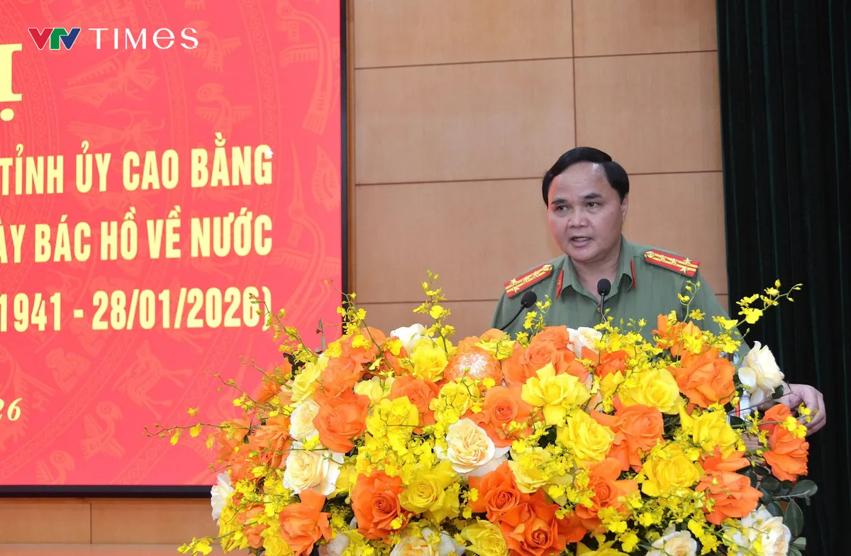 Cao Bằng tổ chức sơ kết chuỗi hoạt động kỷ niệm 85 năm ng&agrave;y B&aacute;c Hồ về nước  - Ảnh 3.