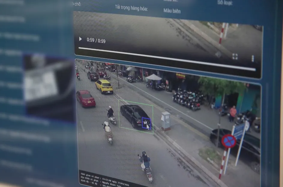 H&agrave; Nội: Ứng dụng camera AI xử l&yacute; xe dừng đỗ sai quy định - Ảnh 1.