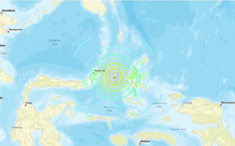 Động đất mạnh ở Indonesia g&acirc;y s&oacute;ng thần - Ảnh 1.