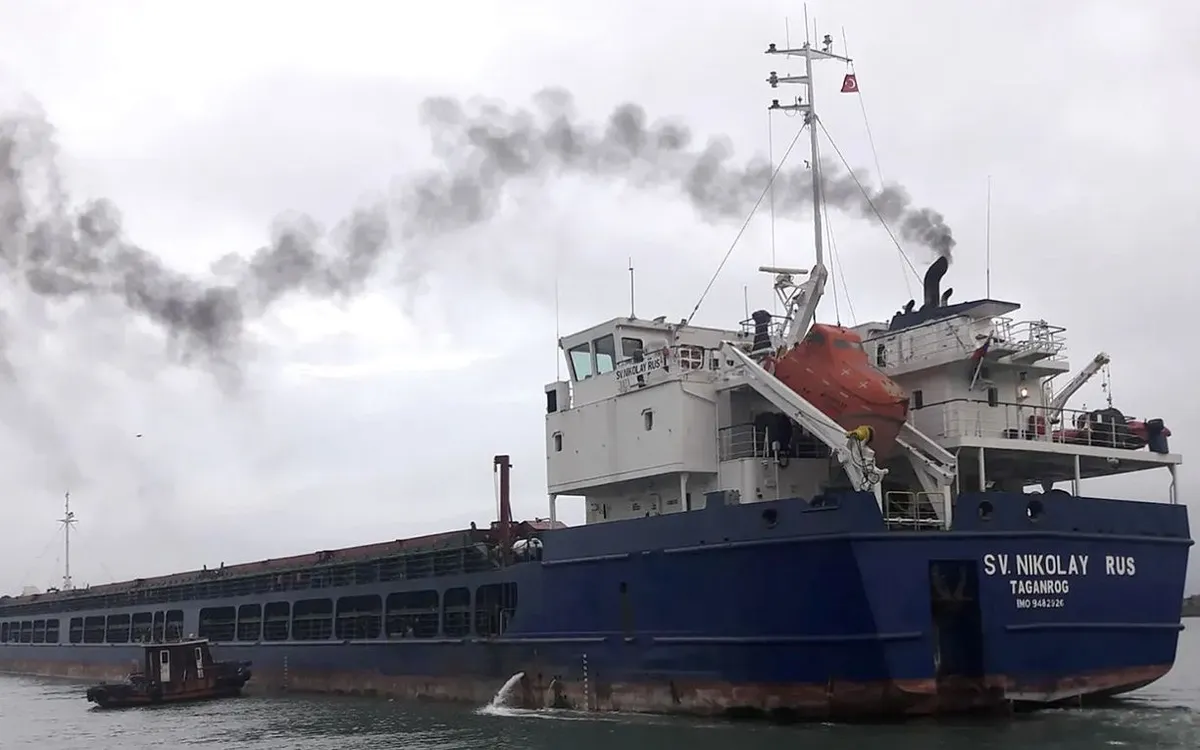 Tàu chở hàng SV Nikolay (Ảnh: SeaGuardTechnic)