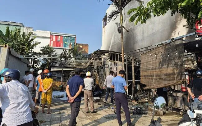 Hiện trường vụ cháy. Ảnh: NLĐ