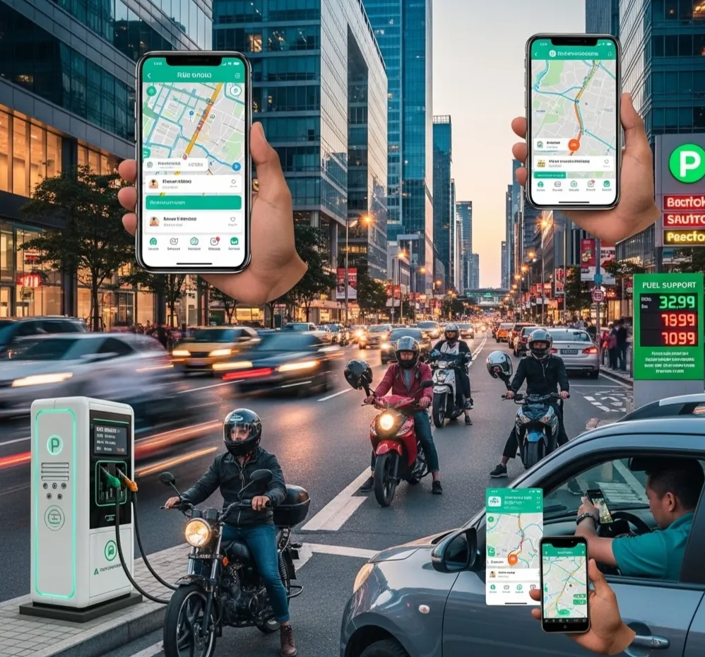 C&aacute;c h&atilde;ng gọi xe c&ocirc;ng nghệ đồng loạt hỗ trợ chi ph&iacute; xăng dầu cho t&agrave;i xế từ đầu th&aacute;ng 4- Ảnh 1.