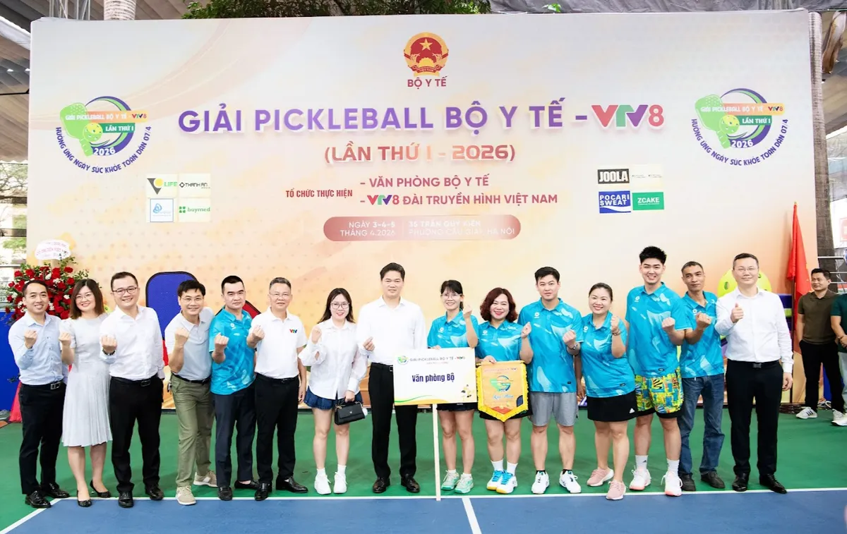 Khai mạc Giải Pickleball Bộ Y tế - VTV8 lần thứ I năm 2026- Ảnh 2.