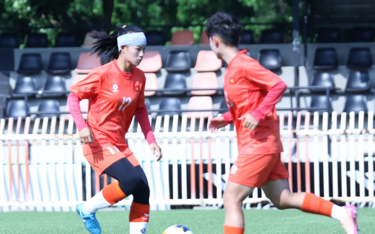 U20 Việt Nam đang khẩn trương tập luyện và quyết tâm thi đấu tốt tại giải U20 nữ châu Á 2026 (Ảnh: VFF)