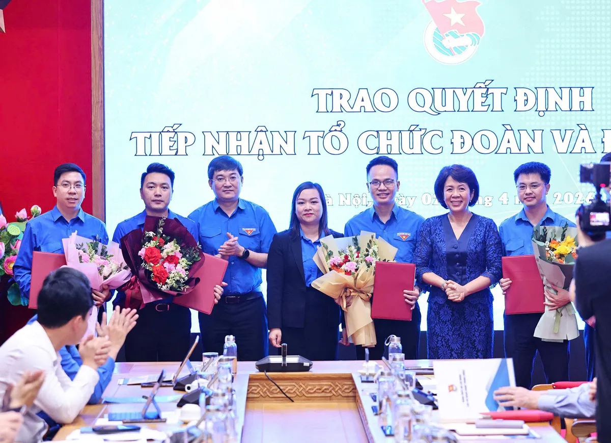Đo&agrave;n Thanh ni&ecirc;n VTV ch&iacute;nh thức gia nhập Đo&agrave;n c&aacute;c cơ quan Đảng Trung ương - Bước ph&aacute;t triển mới của tuổi trẻ- Ảnh 1.