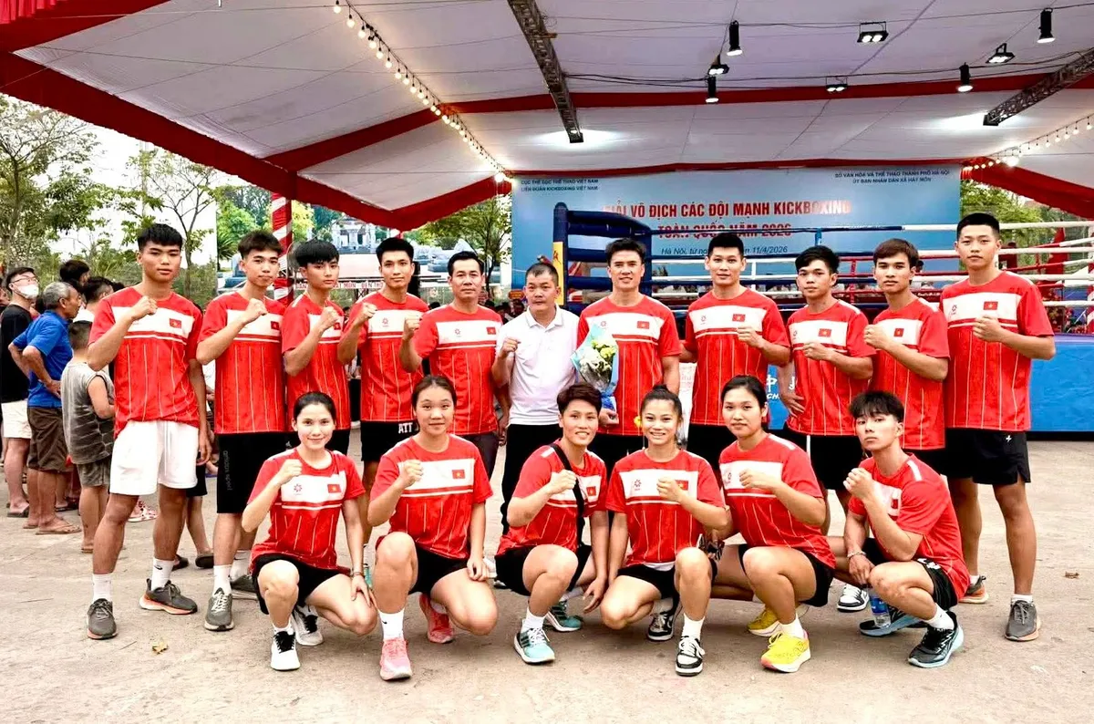 Hơn 300 VĐV về đền Hát Môn tham dự Giải Vô địch các đội mạnh Kickboxing toàn quốc năm 2026- Ảnh 1.