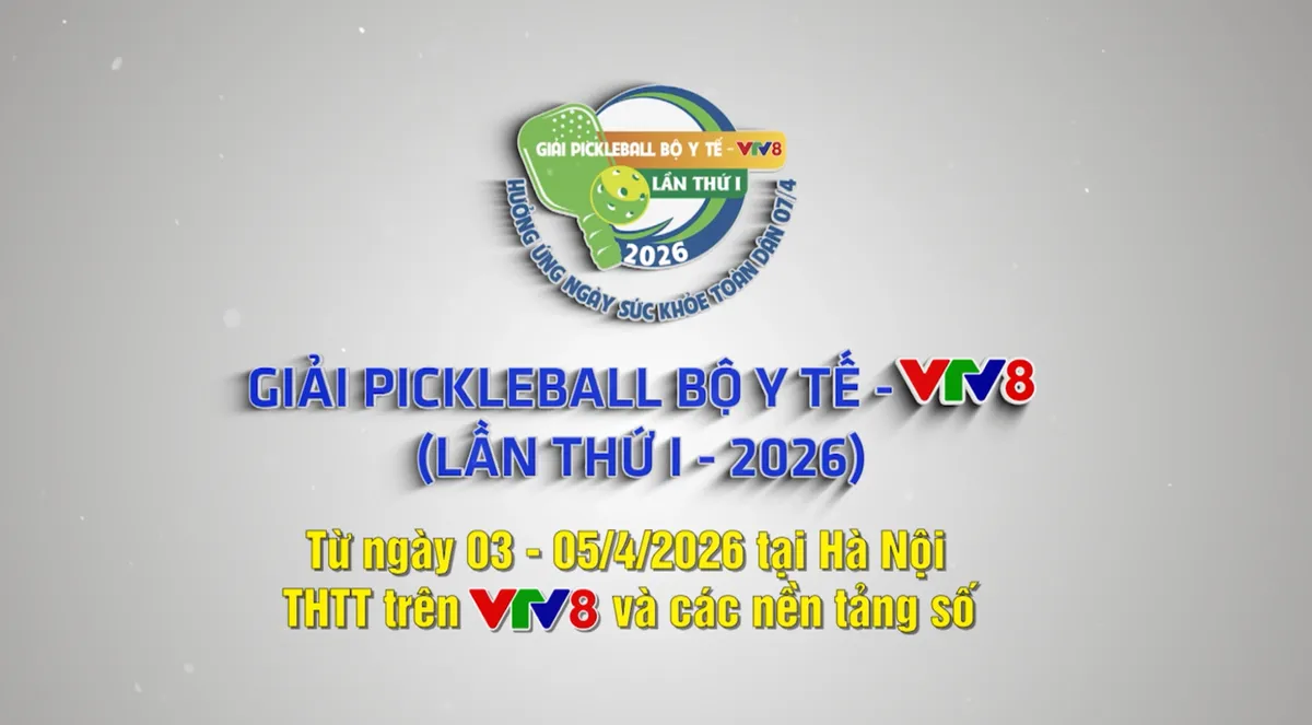 S&ocirc;i nổi ng&agrave;y thi đấu thứ hai Giải Pickleball Bộ Y tế - VTV8 lần thứ I năm 2026- Ảnh 2.