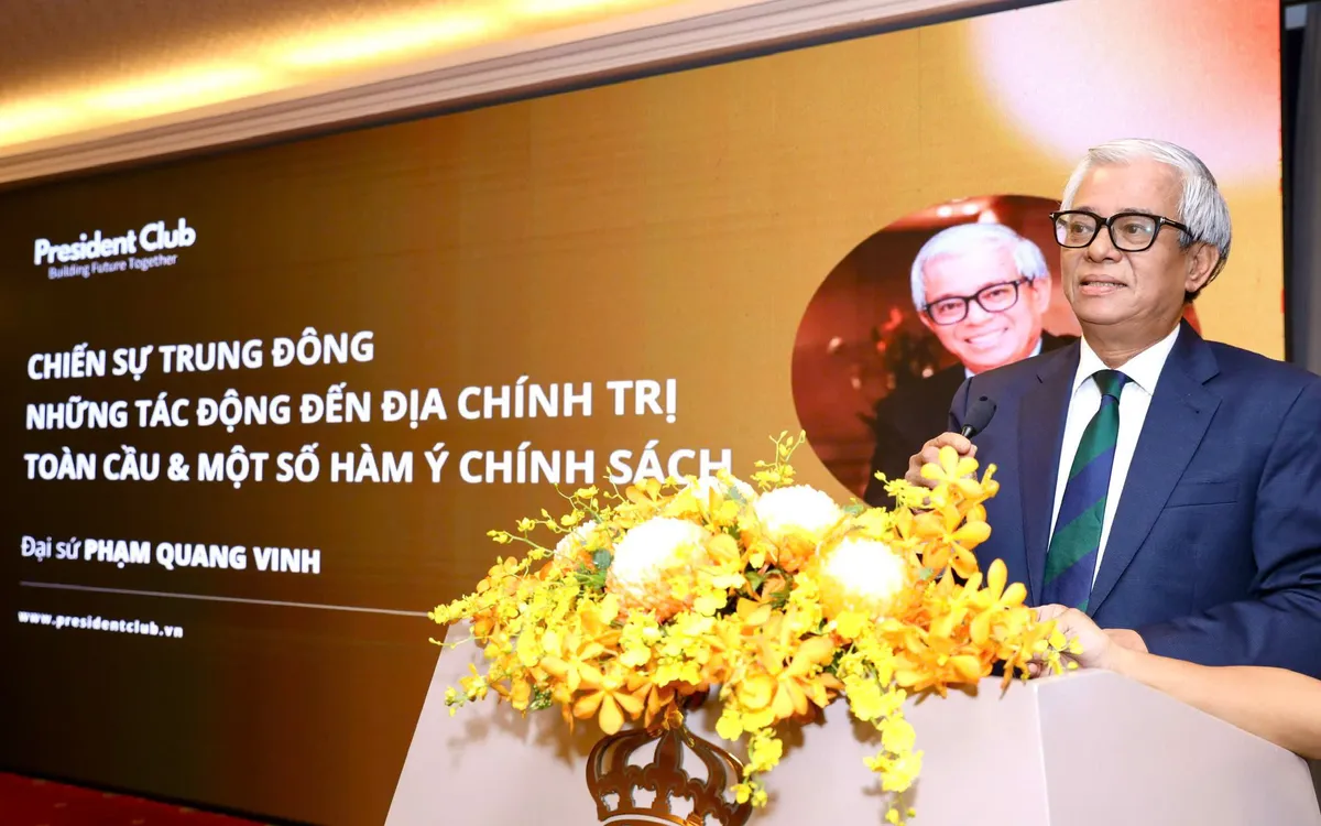 Theo ông Phạm Quang Vinh, cựu Đại sứ Việt Nam tại Mỹ, tác động của các cuộc xung đột địa chính trị thường không chấm dứt ngay khi chiến sự dừng lại.