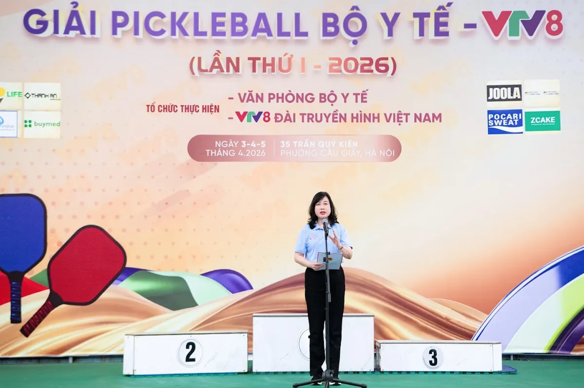 Lễ Bế mạc &ndash; Trao giải Pickleball Bộ Y tế - VTV8- Ảnh 1.
