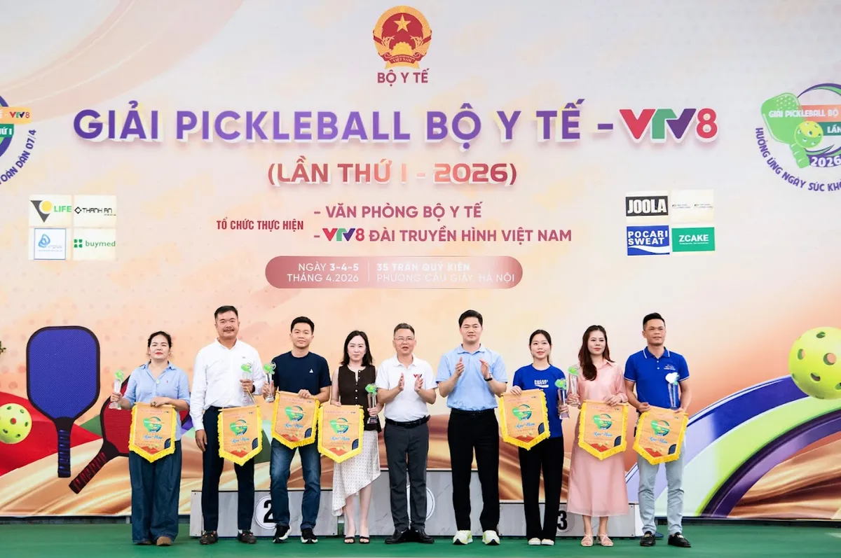 Lễ Bế mạc &ndash; Trao giải Pickleball Bộ Y tế - VTV8- Ảnh 11.