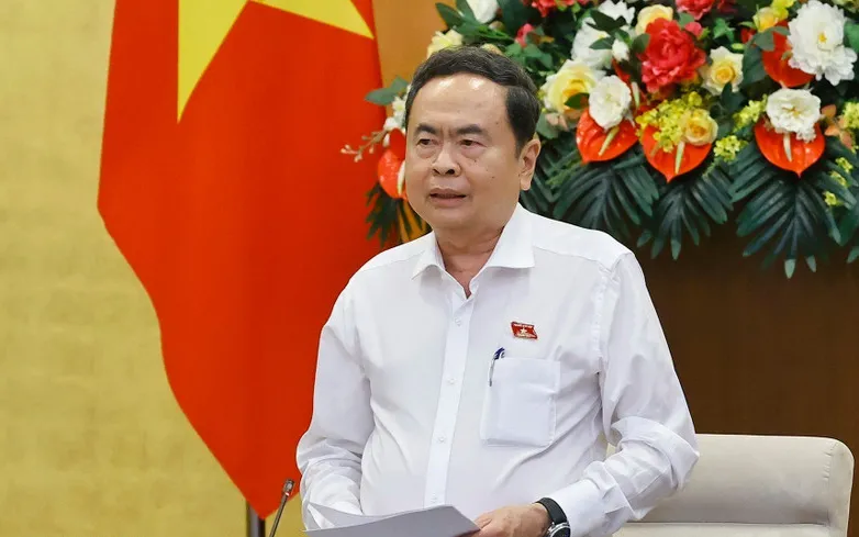 Chủ tịch Quốc hội Trần Thanh Mẫn phát biểu. (Ảnh: TTXVN)