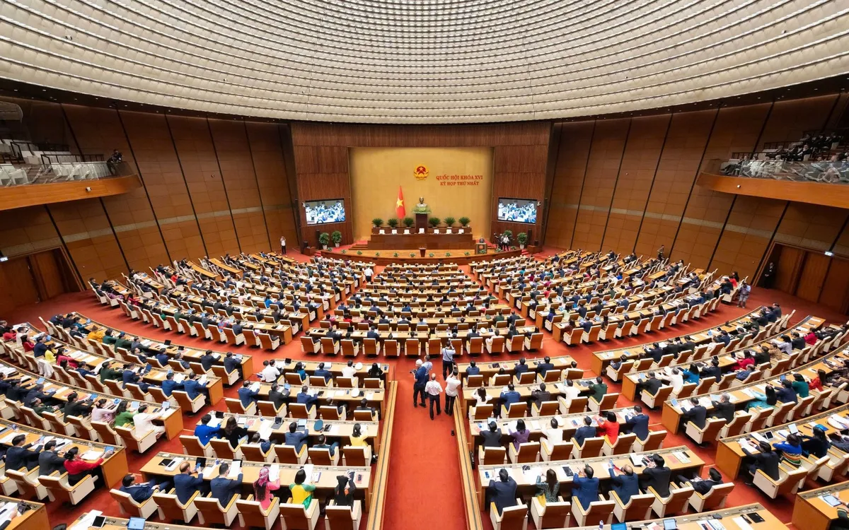 Toàn cảnh Phiên khai mạc Kỳ họp thứ nhất, Quốc hội khoá XVI. Ảnh: VGP