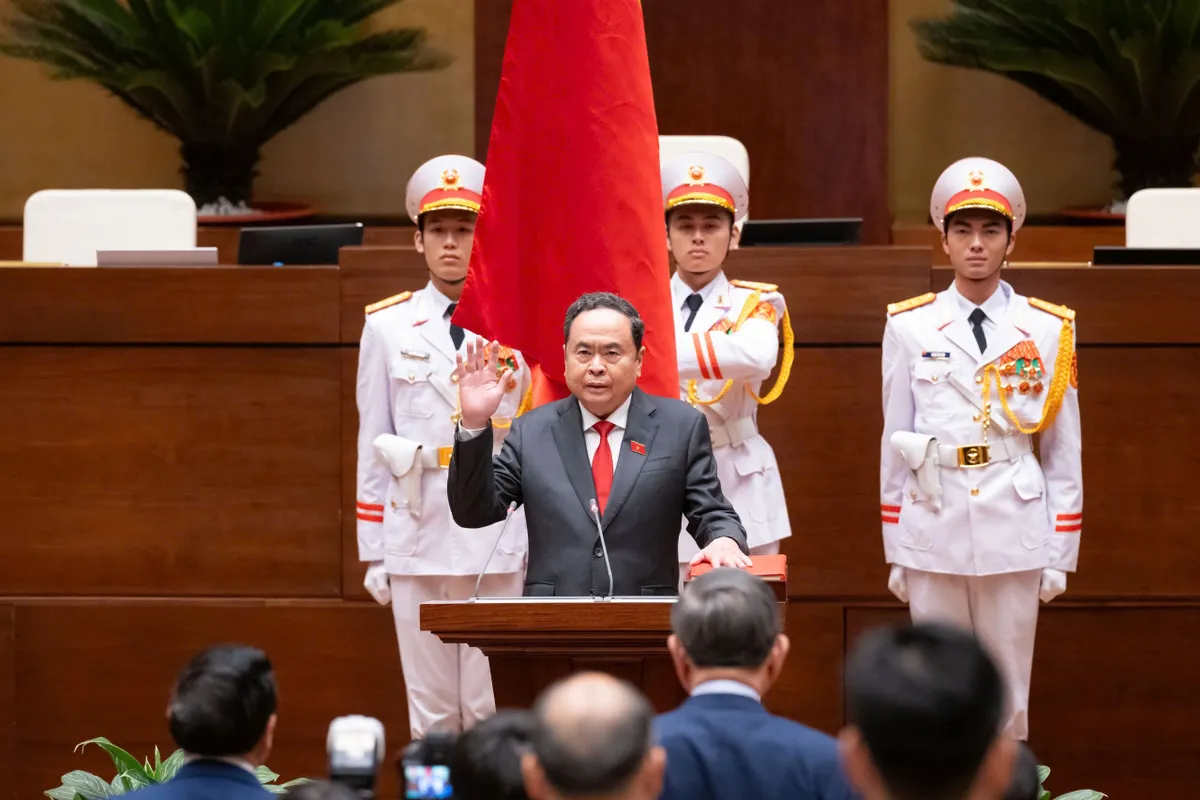 VIDEO: Lễ tuy&ecirc;n thệ nhậm chức của Chủ tịch Quốc hội Trần Thanh Mẫn - Ảnh 1.
