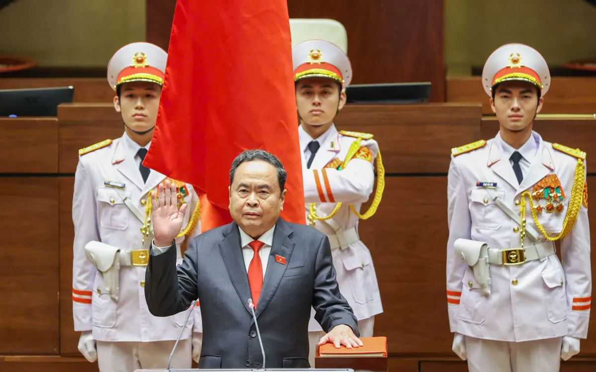 Chủ tịch Quốc hội khoá XVI Trần Thanh Mẫn tuyên thệ nhậm chức
