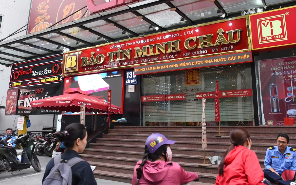 Một cơ sở của Công ty Bảo Tín Minh Châu tại Hà Nội.