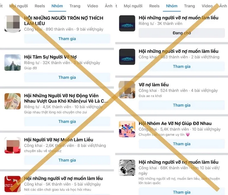 Nguy cơ phạm tội từ c&aacute;c hội nh&oacute;m &ldquo;t&iacute;n dụng đen&rdquo;, &ldquo;vỡ nợ l&agrave;m liều&rdquo; tr&ecirc;n kh&ocirc;ng gian mạng - Ảnh 1.