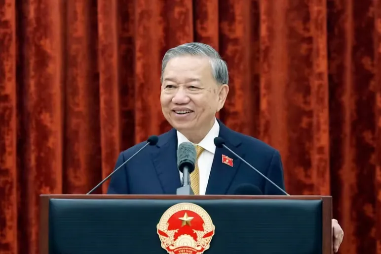 Tổng B&iacute; thư, Chủ tịch nước T&ocirc; L&acirc;m gặp mặt c&aacute;n bộ, nh&acirc;n vi&ecirc;n Văn ph&ograve;ng Chủ tịch nước - Ảnh 1.