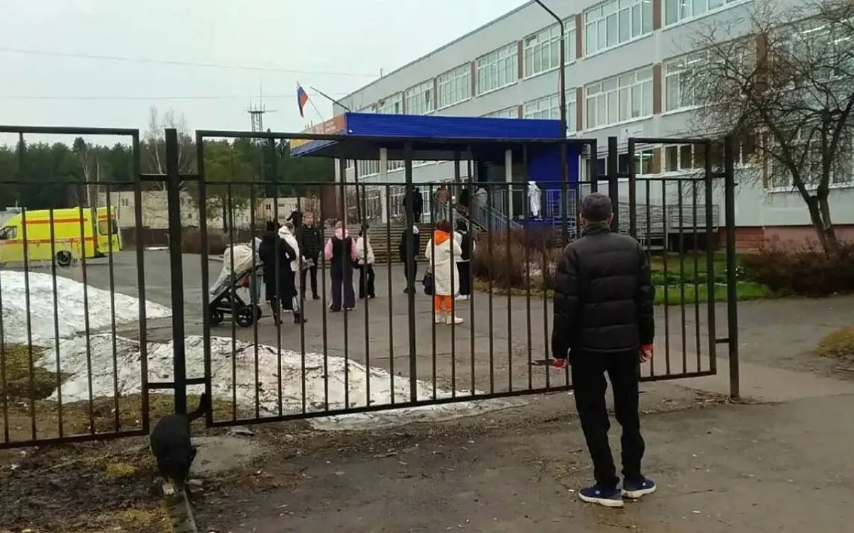 Trường số 5 ở Dobryanka, vùng Perm, Nga (Ảnh: shot_shot/Telegram)