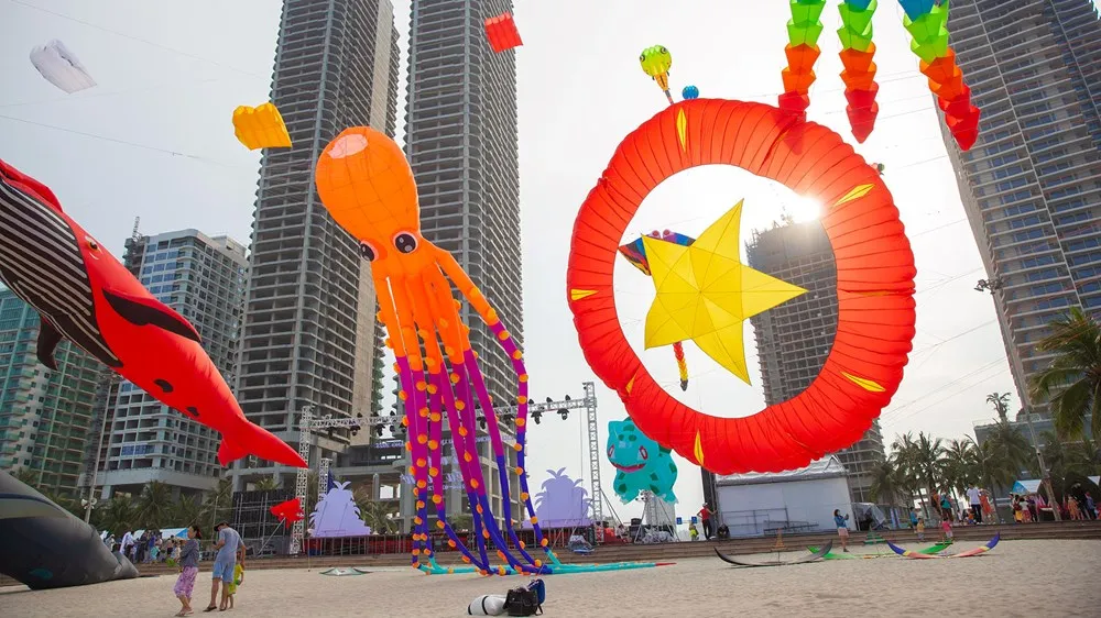 Diều nghệ thuật “vẽ” sắc màu mới cho du lịch biển Đà Nẵng- Ảnh 1. Diều nghệ thuật “vẽ” sắc màu mới cho du lịch biển Đà Nẵng- Ảnh 1.