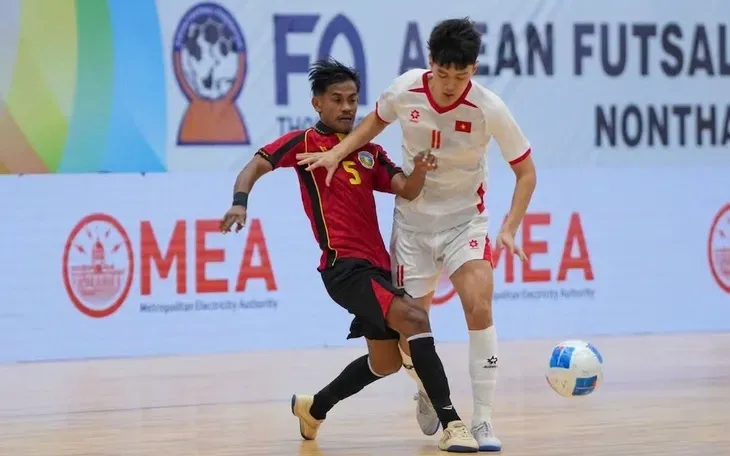Futsal Việt Nam thắng đậm Timor-Leste 7-1, tiến gần b&aacute;n kết Đ&ocirc;ng Nam &Aacute; 2026- Ảnh 1.