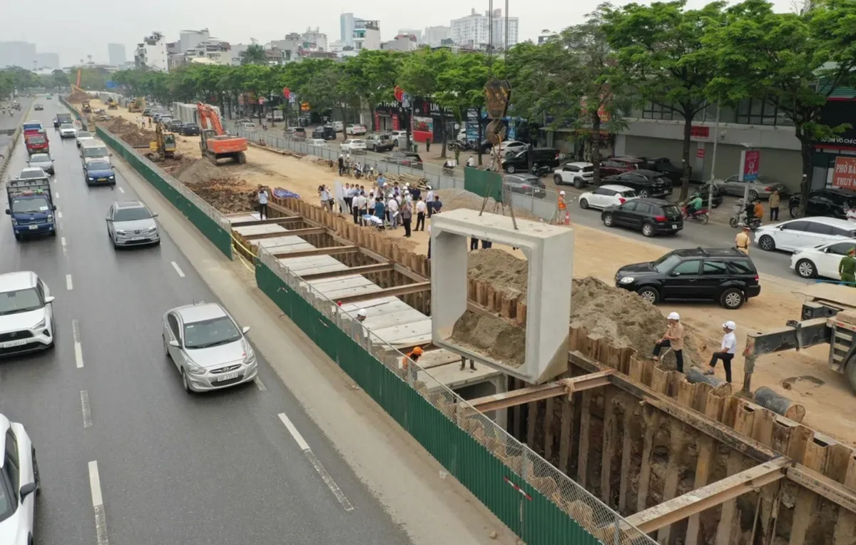 Hà Nội tăng tốc dự án chống ngập tiến độ xong trước mùa mưa 2026 - Ảnh 2.