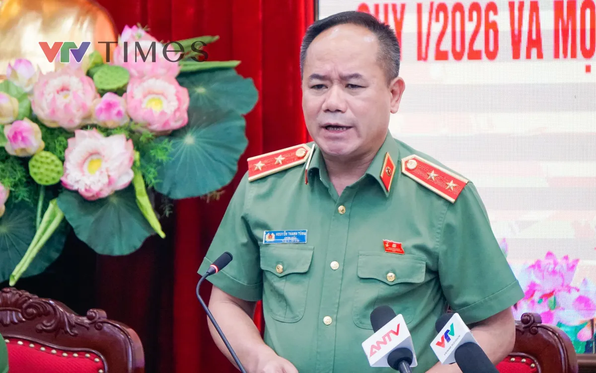 Trung tướng Nguyễn Thanh Tùng, Giám đốc CATP Hà Nội. (Ảnh: Phùng Anh)