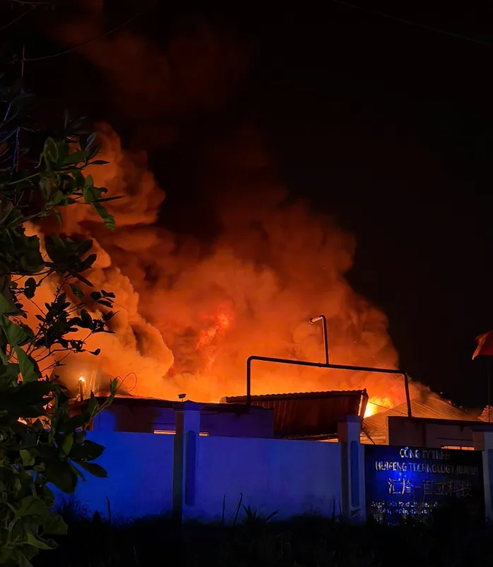 Ch&aacute;y lớn k&egrave;m tiếng nổ tại c&ocirc;ng ty sản xuất sơn ở TP Hồ Ch&iacute; Minh - Ảnh 1.