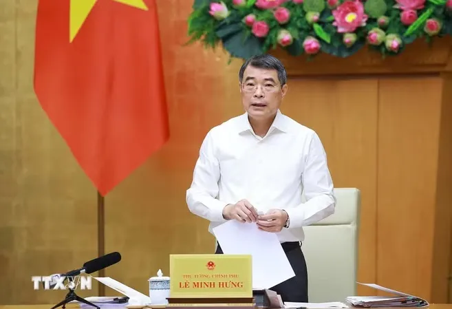 Thủ tướng L&ecirc; Minh Hưng chủ tr&igrave; họp Thường trực Ch&iacute;nh phủ v&agrave; Thường trực Đảng ủy Ch&iacute;nh phủ - Ảnh 1.