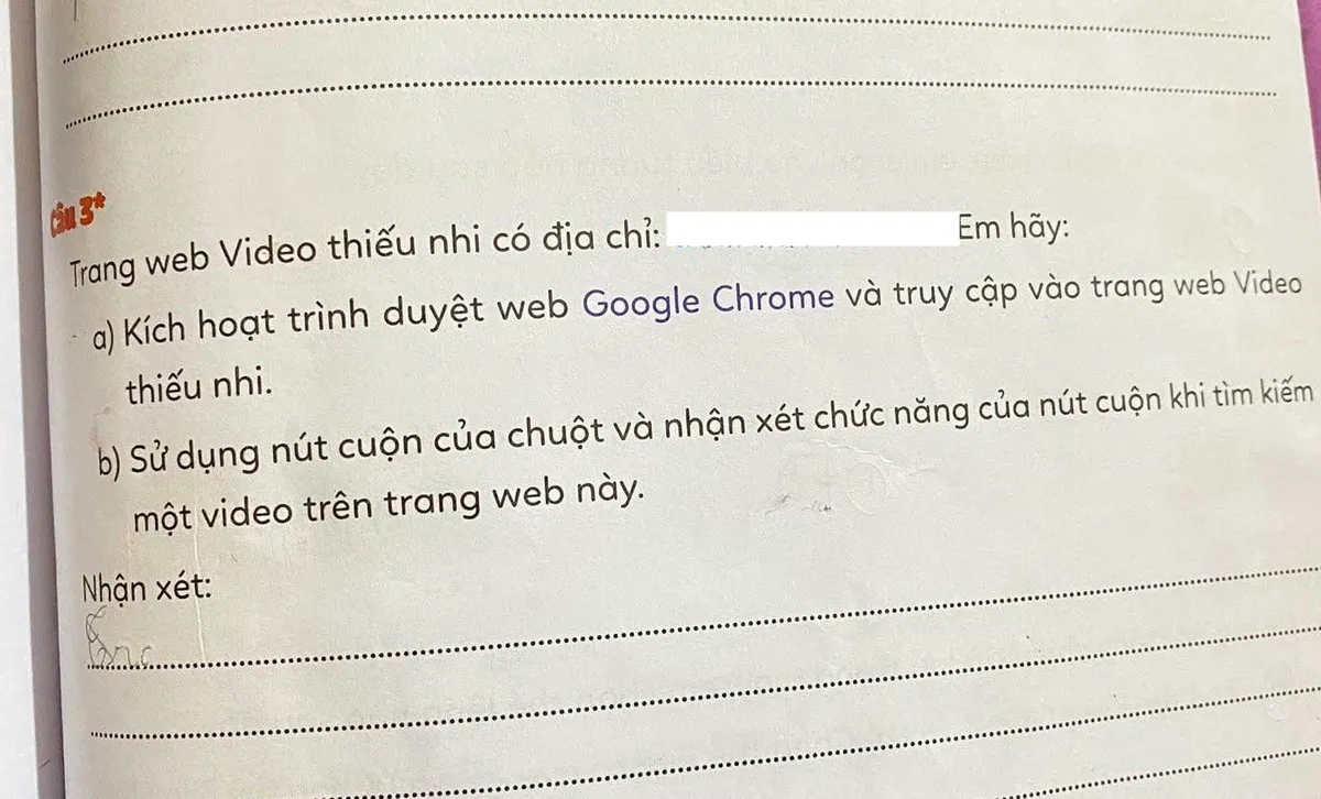 S&aacute;ch Tin học lớp 3 chứa link nhạy cảm, nh&agrave; ph&aacute;t h&agrave;nh ra th&ocirc;ng b&aacute;o khẩn - Ảnh 1.