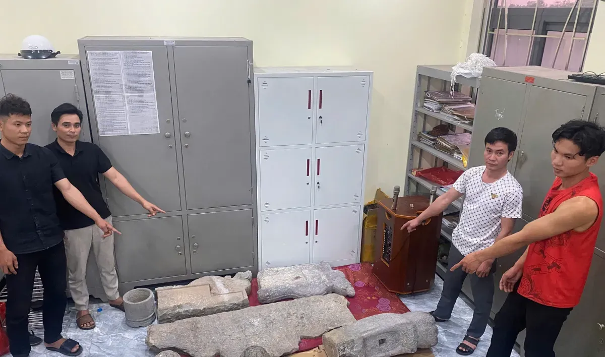 Triệt ph&aacute; nh&oacute;m trộm cắp hiện vật tại ch&ugrave;a N&ocirc;m sau chưa đầy 24 giờ g&acirc;y &aacute;n- Ảnh 1.