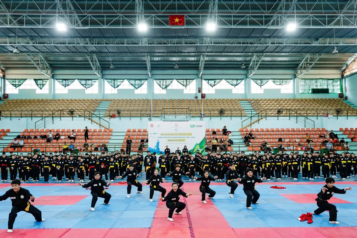 Gần 1.500 võ sinh tham dự Hội Thi TDTT học sinh năm 2025 - 2026 tại TP. Hồ Chí Minh - Ảnh 1.
