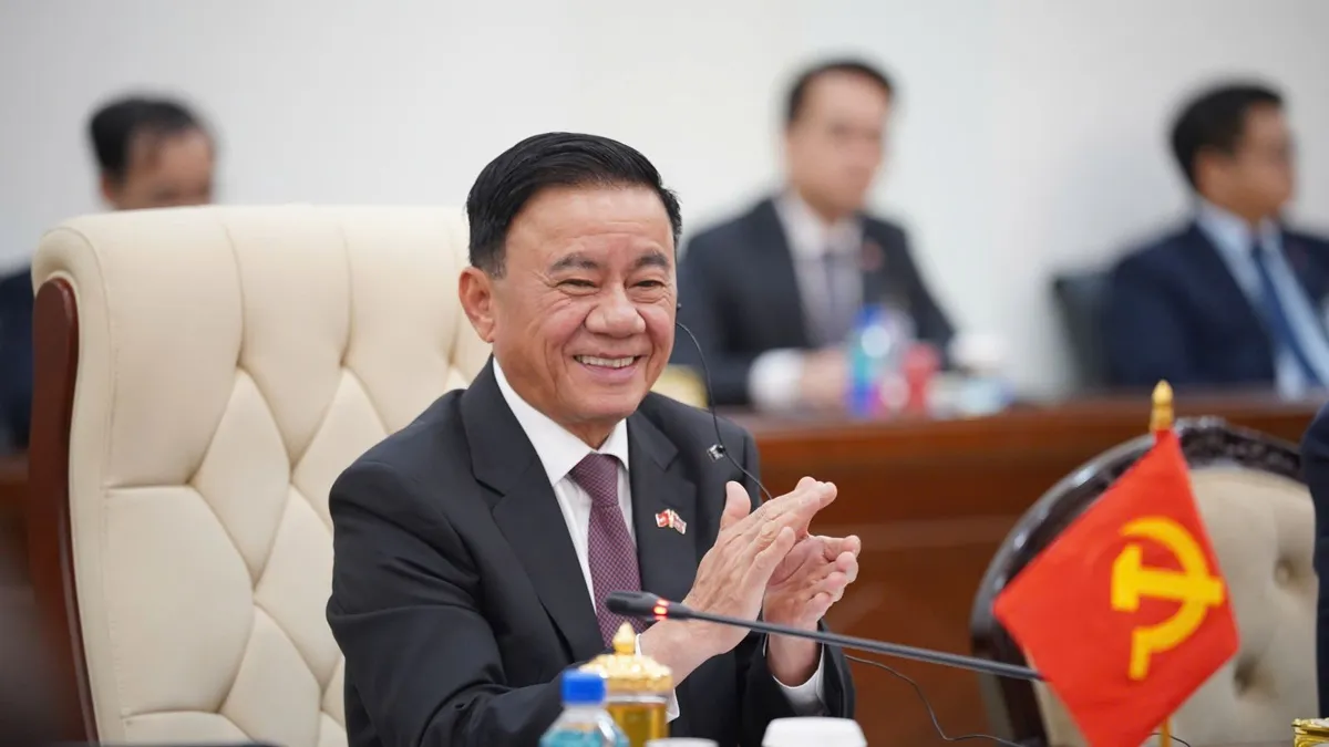 Thường trực Ban B&iacute; thư hội đ&agrave;m với Ph&oacute; Chủ tịch Đảng Nh&acirc;n d&acirc;n Campuchia - Ảnh 2.