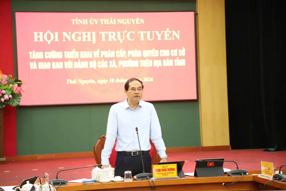 Thái Nguyên: "Mở nút thắt" phân cấp, phân quyền, khơi thông nguồn lực từ cơ sở - Ảnh 1.