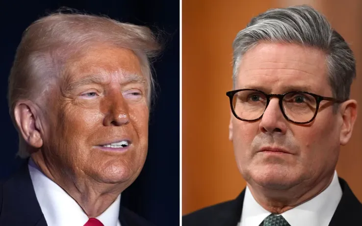 Tổng thống Mỹ Donald Trump và Thủ tướng Anh Keir Starmer (Ảnh: Getty Images)