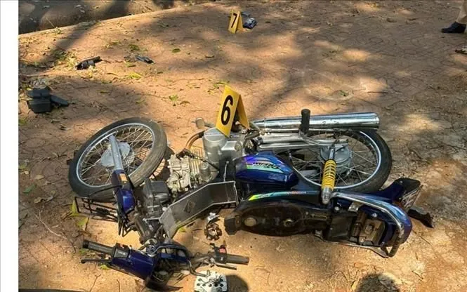 Hiện trường vụ tai nạn. Ảnh: TTXVN